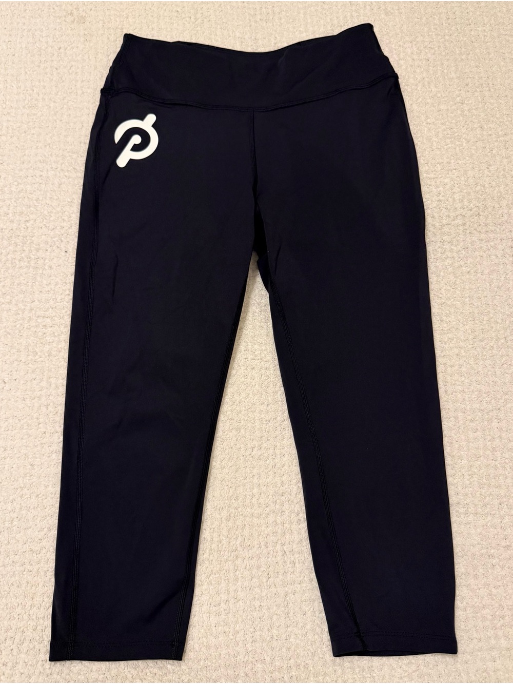 Peloton Women's High-Rise Capri Workout Leggings Black Size L